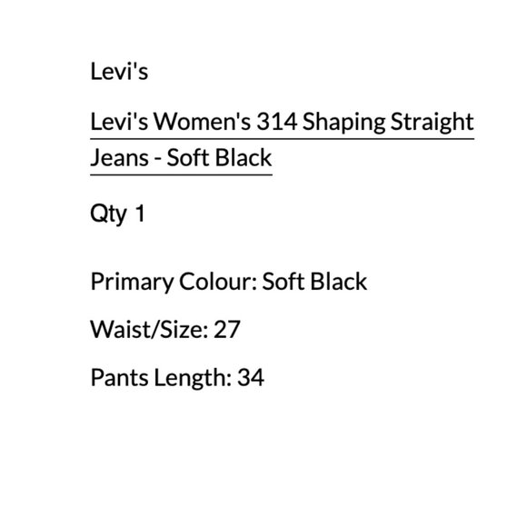 Levi's 314 Shaping Straight Jeans - Picture 6 of 6